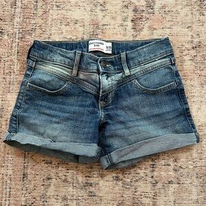 Abercrombie Kids Dark Blue Denim Shorts